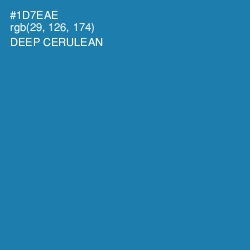 #1D7EAE - Deep Cerulean Color Image
